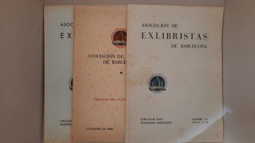 Três (3) Livros Asociacion de Exlibristas de Barcelona