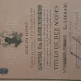Conjunto de Cinco (5) Títulos de Acções 