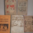 5 (Cinco) Livros escolares de Gramatica e Historia Antigos