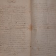 Manuscrito s/ papel, 13 fólios cosidos, assinado pelo selo branco colado