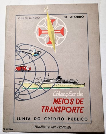 CERTIFICADO DE AFORRO COLECÇÃO DE MEIOS DE TRANSPORTE