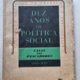 DEZ ANOS DE POLITICA SOCIAL CASAS DOS PESCADORES 1933-1943