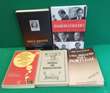 Lote de livros políticos 