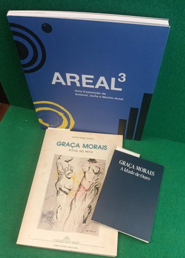 Três catálogos - Dois da Graça Morais e um de António, Sofia e Martim Areal 