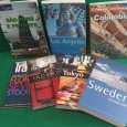 Lote de livros sobre viagens 