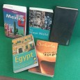 Lote de livros sobre viagens 