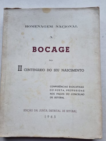 HOMENAGEM NACIONAL A BOCAGE NO II CENTENÁRIO DO SEU NASCIMENTO 