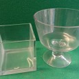 Taça de pé alto e cachepot 