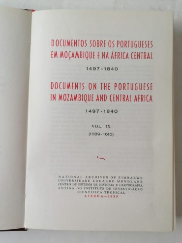 Documentos sobre os portugueses em Moçambique e na África central 1497-1840