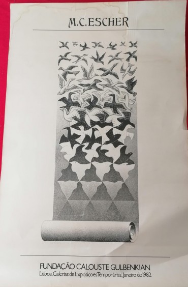 Cartaz de exposição «Fundação Calouste Gulbenkian - M.C. Escher»