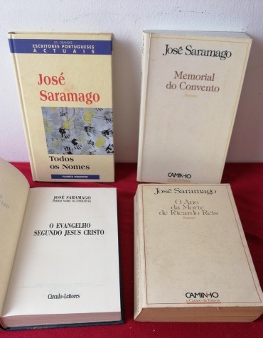 Lote de quatro livros de José Saramago