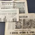 Três jornais com noticias politicas - incluindo 26 de Abril de 1974