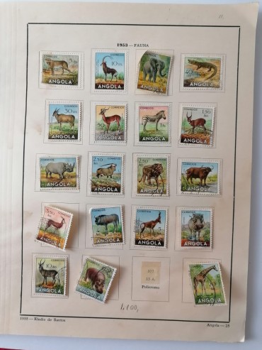 Conjunto de 142 selos do Ultramar sem repetições