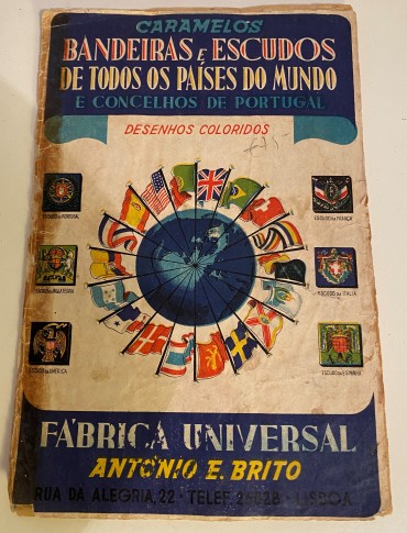 Caderneta dos caramelos da Fabrica Universal de Antonio E. Brito de Lisboa 