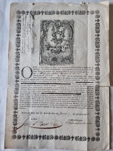 COMPROMISSO DA IRMANDADE DO ARCHANJO S. MIGUEL E ALMAS, E SANTA CARIDAADE (Igreja de S. Paulo Lisboa)