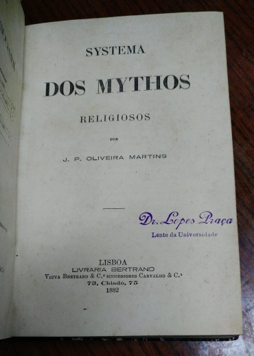 SYSTEMA DOS MYTHOS RELIGIOSOS