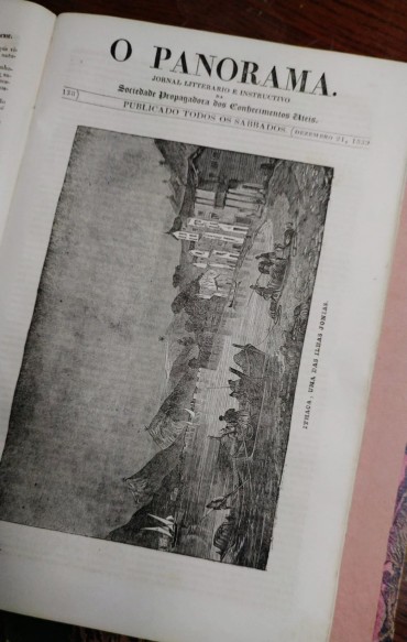 O PANORAMA - 4 VOLUMES (EM 2 TOMOS) 1837 A 1840)