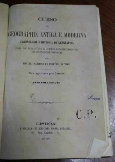 CURSO DE GEOGRAPHIA ANTIGA E MODERNA