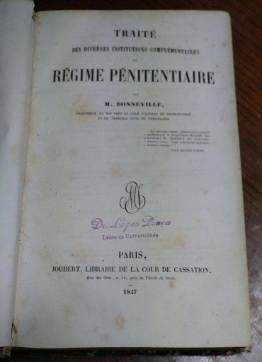 REGIME PENITENTIAIRE