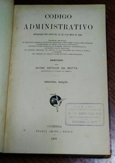 CÓDIGO ADMINISTRATIVO