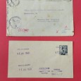 História postal 12 cartas provenientes da Suíça, Itália, Espanha, maioria com registo. Séc. XX (principios) e Guerra civil Espanha - carta com censura alemã e espanhola  - outra para uma pequena