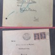 História postal 12 cartas provenientes da Suíça, Itália, Espanha, maioria com registo. Séc. XX (principios) e Guerra civil Espanha - carta com censura alemã e espanhola  - outra para uma pequena