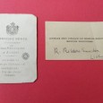 Dois cartões pessoais contendo 1 da Amélia Ley Collaço