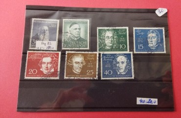 Conjunto de selos alemães 