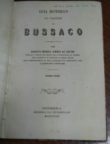 GUIA HISTORICO DO VIAJANTE NO BUSSACO