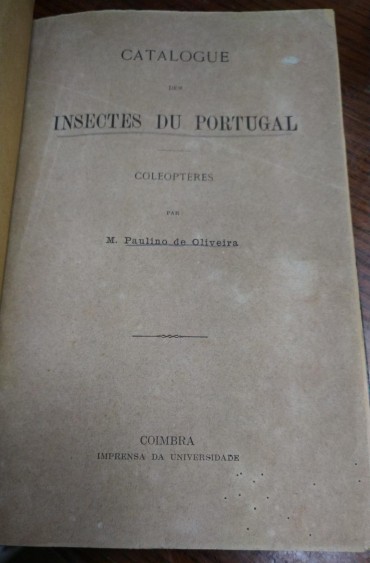 CATALOGUE DES INSECTES DU PORTUGAL