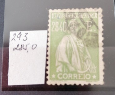 Carteira com selos n. 293 2$40 usado