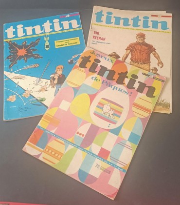Três revistas do Tintin
