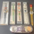 Seis relógios SWATCH 