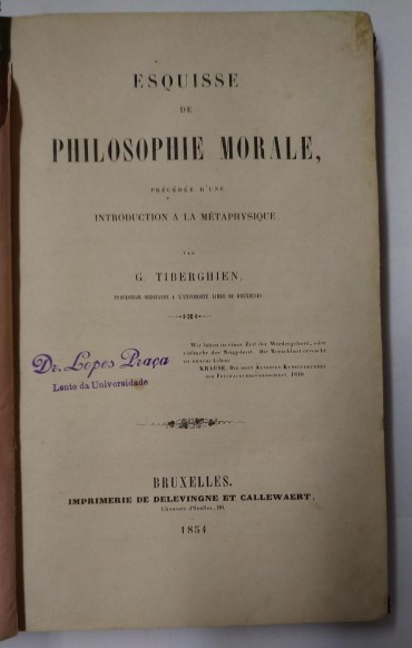 ESQUISSE DE PHILOSOPHIE MORALE
