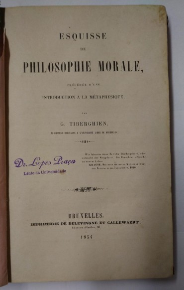 ESQUISSE DE PHILOSOPHIE MORALE