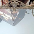 Conjunto de espelho, mesa e cabide  