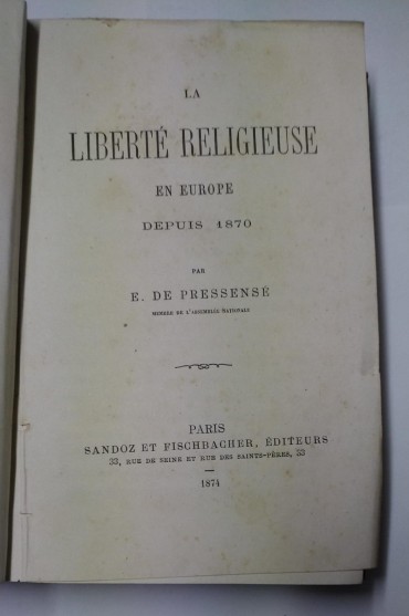 LA LIBERTÉ RELIGIEUSE