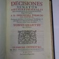 DECISIONES ET QUESTIONES - 4 TOMOS