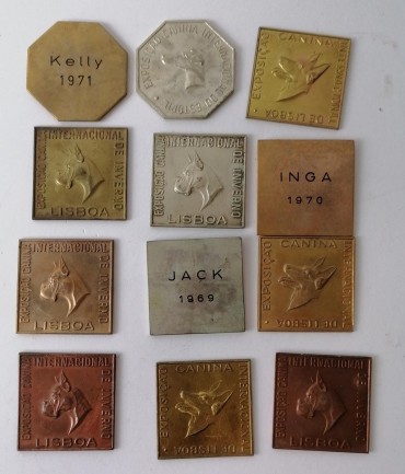 Lote de medalhas de Competições caninas