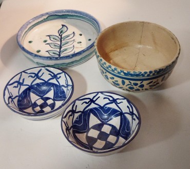 Par de taças, taça e covilhete