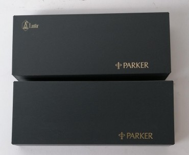 Dois estojos de canetas Parker 
