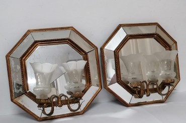 Par de apliques de parede 