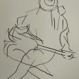 Pomar - 1 ano de desenho - 4 poetas no metropolitano de Lisboa