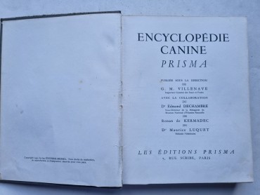 ENCYCLOPÉDIE CANINE PRISMA