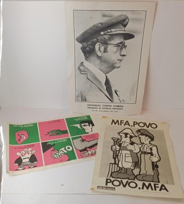 Três posters - COSTA GOMES 30/9/1974 e MFA 