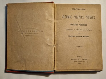 DICCIONARIO DE ALGUMAS PALAVRAS, PHRASES E SENTENÇAS PEREGRINAS