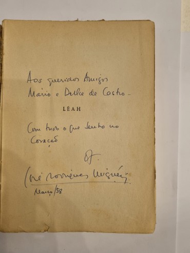 JOSÉ RODRIGUES MIGUÉIS – COM DEDICATÓRIA