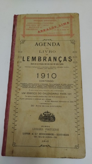 Agenda ou livro de lembranças 1910