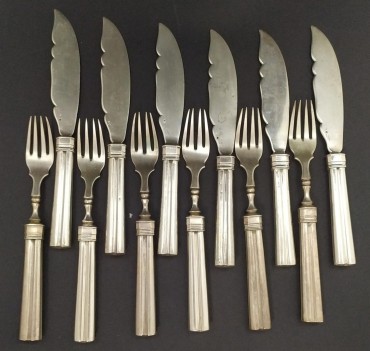 Faqueiro de peixe para 6 pessoas 