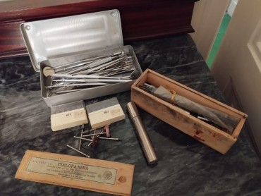 Utensílios de médico dentista 